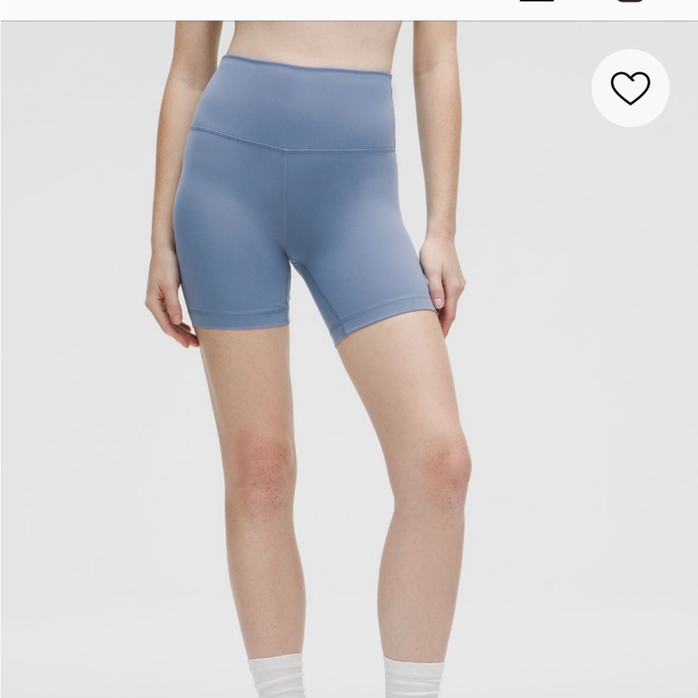 lululemon athletica wunder train high rise 6” Blue Women Shorts